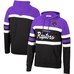 Mitchell & Ness Toronto Raptors Head Coach Pullover Hoodie Purple/Black