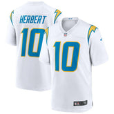 Justin Herbert Los Angeles Chargers Game Jersey - White - Nike