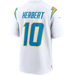 Justin Herbert Los Angeles Chargers Game Jersey - White - Nike
