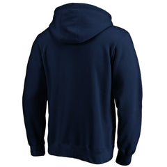 Minnesota Vikings Banner Wave Fitted Pullover Hoodie - Navy - NFL