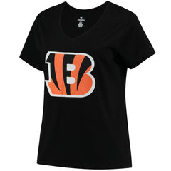 Joe Burrow Cincinnati Bengals Women's Plus Size Name & Number V-Neck T-Shirt - Black - Fanatics