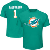 Tua Tagovailoa Miami Dolphins Big & Tall Player Name & Number T-Shirt - Aqua - Fanatics