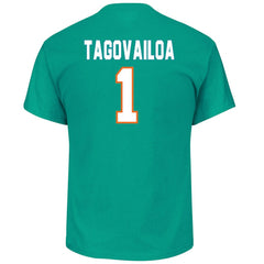 Tua Tagovailoa Miami Dolphins Big & Tall Player Name & Number T-Shirt - Aqua - Fanatics