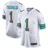 Tua Tagovailoa Miami Dolphins 2nd Alternate Game Jersey - White - Nike