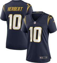 Justin Herbert Los Angeles Chargers Women's Alternate Game Jersey - Navy - Nike