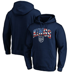 Sacramento Kings Banner Wave Pullover Hoodie Navy