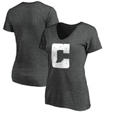 Indianapolis Colts Women's Secondary Logo V-Neck T-Shirt - Heather Gray - NFL