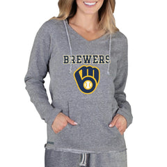 Milwaukee Brewers Concepts Sport Women's Mainstream Terry Long Sleeve Hoodie Top Online