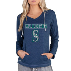 Seattle Mariners Concepts Sport Women's Mainstream Terry Long Sleeve Hoodie Top Discount