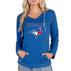 Toronto Blue Jays Concepts Sport Women's Mainstream Terry Long Sleeve Hoodie Top Discount