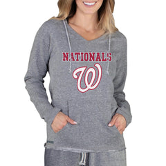 Washington Nationals Concepts Sport Women's Mainstream Terry Long Sleeve Hoodie Top for sale