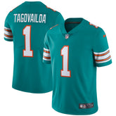 Tua Tagovailoa Miami Dolphins Alternate Vapor Limited Jersey - Aqua - Nike