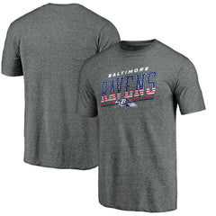 Baltimore Ravens Team Freedom Tri-Blend T-Shirt - Gray - NFL