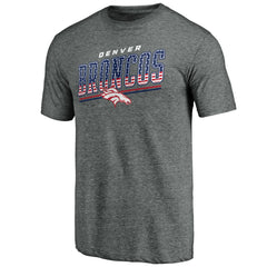 Denver Broncos Team Freedom Tri-Blend T-Shirt - Gray - NFL