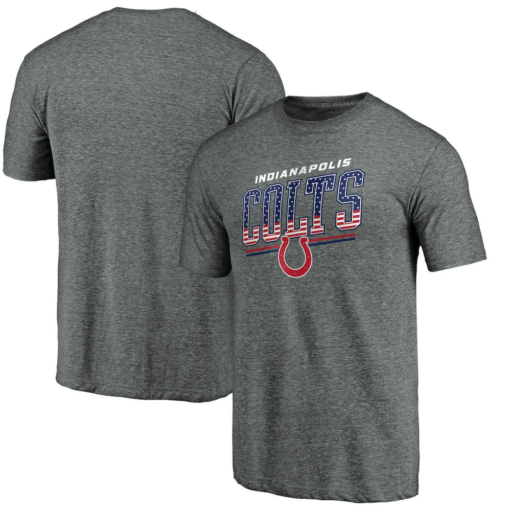 Indianapolis Colts Team Freedom Tri-Blend T-Shirt - Gray - NFL