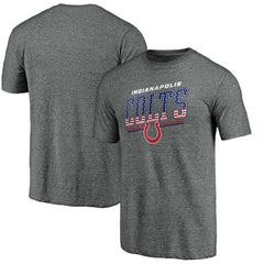 Indianapolis Colts Team Freedom Tri-Blend T-Shirt - Gray - NFL