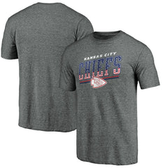 Kansas City Chiefs Team Freedom Tri-Blend T-Shirt - Gray - NFL