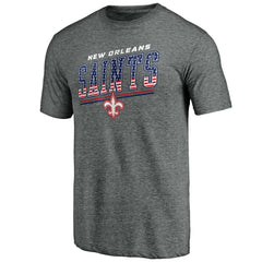 New Orleans Saints Team Freedom Tri-Blend T-Shirt - Gray - NFL