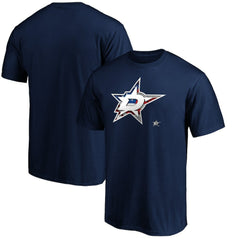 Dallas Stars Banner Wave Logo T-Shirt - Navy | NHL sale