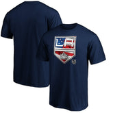 Los Angeles Kings Banner Wave Logo T-Shirt - Navy | NHL discount