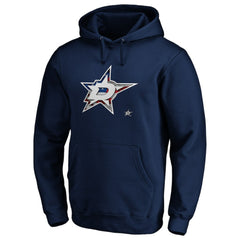 Dallas Stars Banner Wave Logo Pullover Hoodie - Navy | NHL online