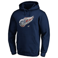 Detroit Red Wings Banner Wave Logo Pullover Hoodie - Navy | NHL sale