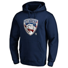 Florida Panthers Banner Wave Logo Pullover Hoodie - Navy | NHL on sale