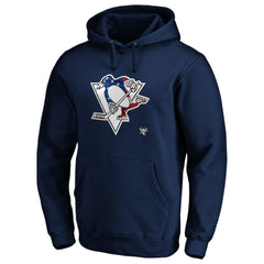 Pittsburgh Penguins Banner Wave Logo Pullover Hoodie - Navy | NHL near me