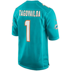 Tua Tagovailoa Miami Dolphins Player Game Jersey - Aqua - Nike