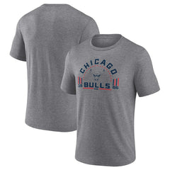 Chicago Bulls Team Freedom Tri-Blend T-Shirt Gray