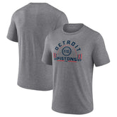 Detroit Pistons Team Freedom Tri-Blend T-Shirt Gray