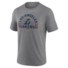 Los Angeles Lakers Team Freedom Tri-Blend T-Shirt Gray