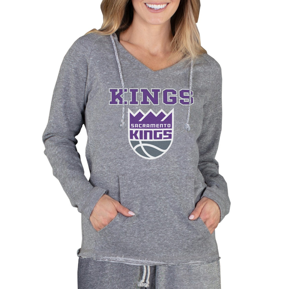 Sacramento Kings Concepts Sport Women's Mainstream Terry Hooded Top Gray