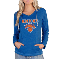 New York Knicks Concepts Sport Women's Mainstream Terry Hooded Top Royal