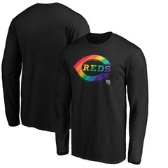Cincinnati Reds Team Pride Logo Long Sleeve T-Shirt Sale