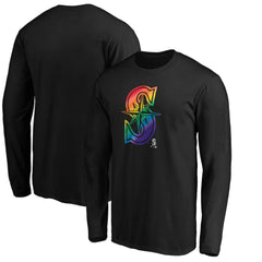 Seattle Mariners Team Pride Logo Long Sleeve T-Shirt Outlet