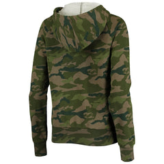 Los Angeles Rams New Era Women's Raglan Full-Zip Hoodie - Camo - NFL