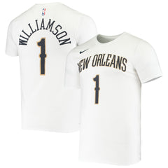 Nike Zion Williamson New Orleans Pelicans Name & Number Performance T-Shirt White