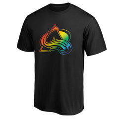 Colorado Avalanche Team Pride Logo T-Shirt - Black | NHL discount
