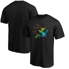 San Jose Sharks Team Pride Logo T-Shirt - Black | NHL discount