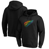 Detroit Red Wings Team Pride Logo Pullover Hoodie - Black | NHL online