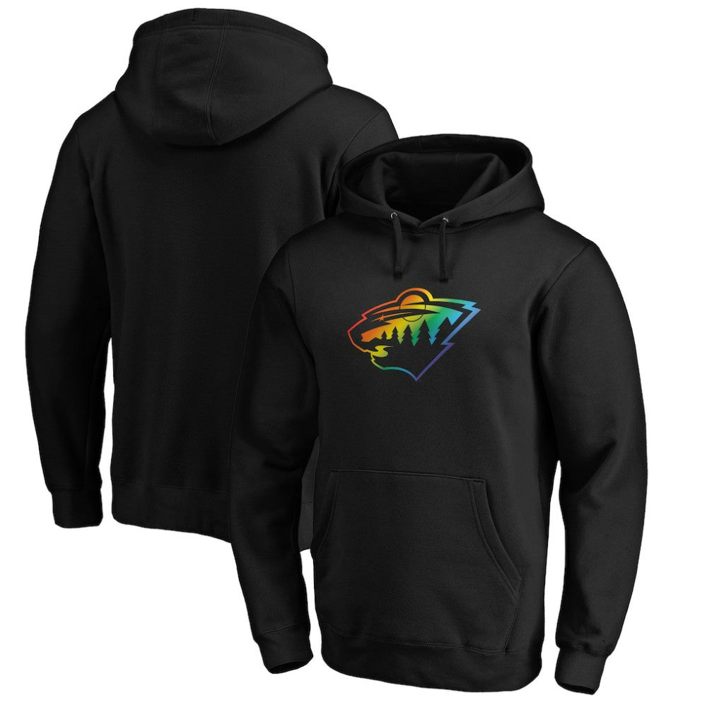 Minnesota Wild Team Pride Logo Pullover Hoodie - Black | NHL sale