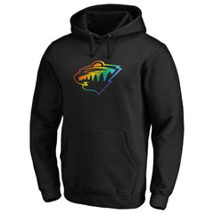 Minnesota Wild Team Pride Logo Pullover Hoodie - Black | NHL sale