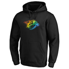 Nashville Predators Team Pride Logo Pullover Hoodie - Black | NHL Lifestyle