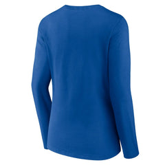 Los Angeles Rams Women's Plus Size Primary Logo Long Sleeve Scoop Neck T-Shirt - Royal - Fanatics