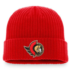 Ottawa Senators Fanatics Core Primary Logo Cuffed Knit Hat - Red | Fanatics near me