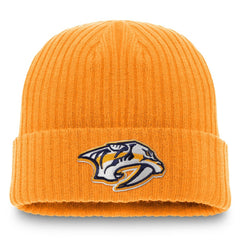 Nashville Predators Fanatics Core Primary Logo Cuffed Knit Hat - Gold | Fanatics near me