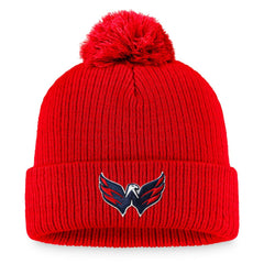 Washington Capitals Fanatics Primary Logo Cuffed Knit Hat with Pom - Red | Fanatics near me