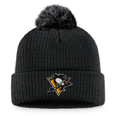 Pittsburgh Penguins Fanatics Primary Logo Cuffed Knit Hat with Pom - Black | Fanatics sale