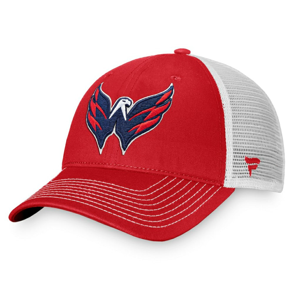 Washington Capitals Fanatics Core Primary Logo Trucker Adjustable Hat - Red/White | Fanatics on sale